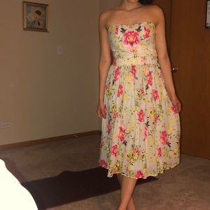 Strapless summer dress